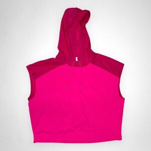 AVIA XXL Sleeveless Hoodie Pullover Windbreaker Pink Jacket Unisex